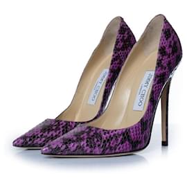 Escarpins en python violet en cuir Jimmy Choo Violet