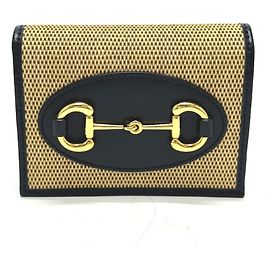 Gucci Horsebit Compact Wallet Beige