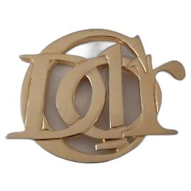 Broche Dior Parfum Métal Doré Doré