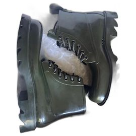 Bottega Veneta Botttega Veneta Bottines Stride Vert Foncé Caoutchouc Vert foncé