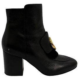 Chloé C Ankle Boots in Black Leather Black