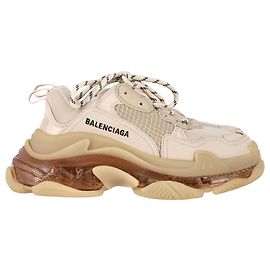 Balenciaga Triple S Sneakers mit transparenter Sohle aus beigem Polyester Beige