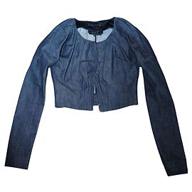 Gekürzte Denimjacke Gucci von Tom Ford S/S 2002-2003 Grau