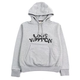 Sudadera de algodón con estampado de logo HLY68W de Louis Vuitton Gris
