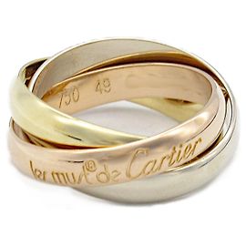 Anello Cartier Trinity Au750 Taglia 8 D'oro