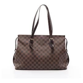 Louis Vuitton-Louis Vuitton Chelsea Damier Coated Canvas Tote Bag-Brown
