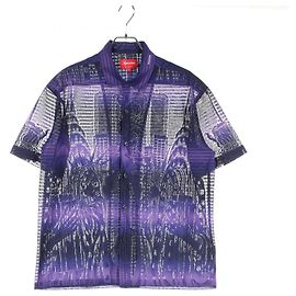 Supreme Liberty Spitzen-Polyesterhemd Lila