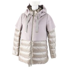Autre Marque Casaco de Lã e Nylon Herno PI0983D Bege Cinza