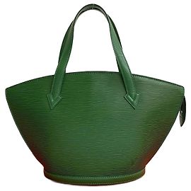 Bolso de mano Louis Vuitton Saint Jacques de cuero Epi Verde