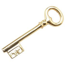 Broche Motif Clé Givenchy Doré