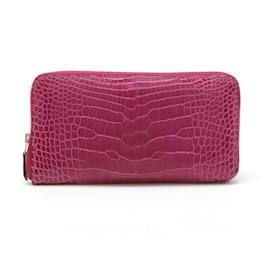 Portefeuille Long Azap Hermès Alligator Violet