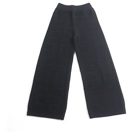 Hermès H motif Wool Knit Pants34 Black