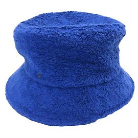 Chanel Pile Coco Mark Bucket Hat Hat Blue