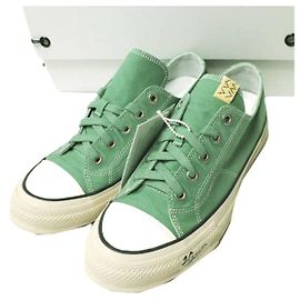 Baskets en toile visvim SKAGWAY L.T. LO Vert