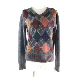 Christian Dior Bee Embroidery Argyle Pattern Cashmere Knit Multiple colors