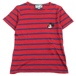 T-shirt a manica corta in lino e cotone Gucci×Disney 598971 Rosso Altro