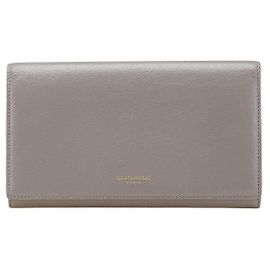 Yves Saint Laurent Saint Laurent 372267 Leder Langbörse Grau