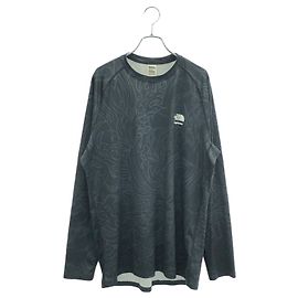 Supreme Langarm-Polyester-T-Shirt Schwarz