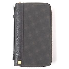 Alfred Dunhill Dunhill D-EIGHT Monogram Travel Case Brown Dark brown