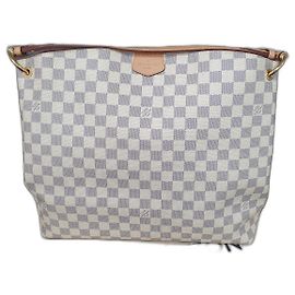 Louis Vuitton Borsa a Spalla Graceful MM Azur Rosa Bianco