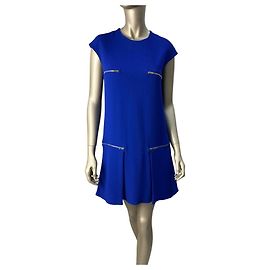Stella Mc Cartney Stella McCartney Mini Kleid mit Reißverschluss Größe 42 Blau