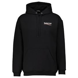 Balenciaga - Sudadera negra con logo impreso Negro