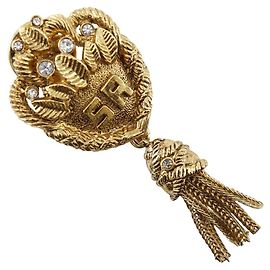 Autre Marque Tassel Linie Brosche Sonia Rykiel Golden