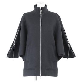 Louis Vuitton Poncho Monogram Wool/Silk Coat Black