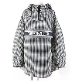 Christian Dior Blouson anorak Polyester Jacket Black White
