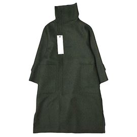 Autre Marque Abrigo de lana en espiga CLASS Verde Caqui