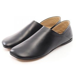 Loewe Toy Leder Slipper Schwarz
