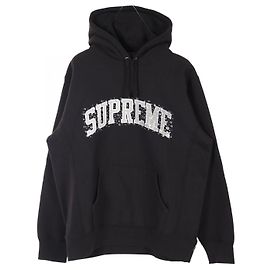 Moletom com capuz Supreme Water Arc em algodão Preto
