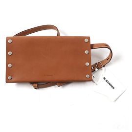 Cinturón billetera Rivet Jil Sander JSMU840162 de cuero Castaño Bronce