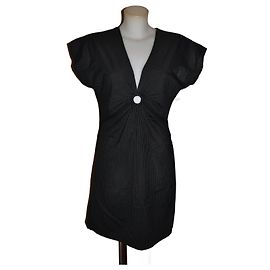 Emporio Armani Black Mini Dress Size 40 Black