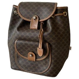 Céline Folco Macadam Vintage Backpack Brown