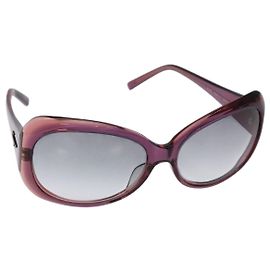 Gafas de sol Salvatore Ferragamo de plástico morado Auth BA5037 Púrpura