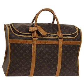 LOUIS VUITTON Monogram Sac Shan 55 Pet Carry M42021 LV Auth 138133 Monogram
