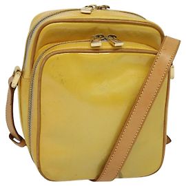 LOUIS VUITTON Sac à épaule Wooster Monogram Vernis Gris M91036 LV Auth 139931 Gris