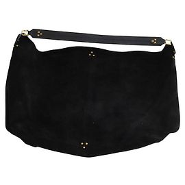 Cabas en daim noir Jerome Dreyfuss Noir