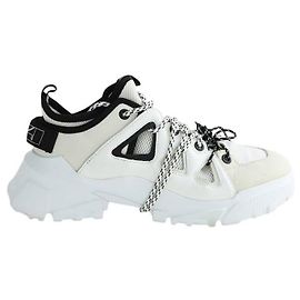 Alexander Mcqueen Weiße Leder-Sneaker Weiß