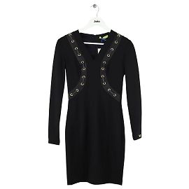 Robe Versace noire en viscose Taille 36 Noir