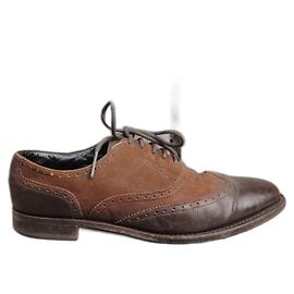 Scarpe Derby Paraboot in pelle marrone uomo Marrone