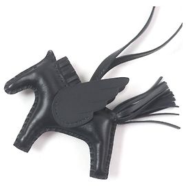 Hermès Chaveiro Hermes Rodeo Charm Pegasus Anyo Miro Preto