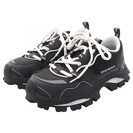 Sneaker in tessuto Emporio Armani Dad Nero