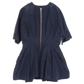 Dior Seidenbluse Blau Marineblau