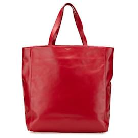 Yves Saint Laurent Sac fourre-tout en cuir réversible Saint Laurent Rouge