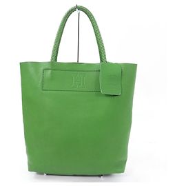Autre Marque Bolso tote de cuero de vaca 100% cuero HIROFU Verde