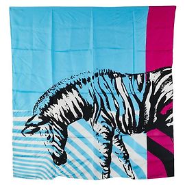 Bufanda de seda Shimauma de Dior Negro Azul Multicolor