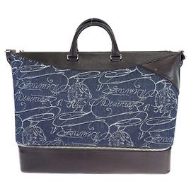 Autre Marque Bolsa 2 em 1 em couro denim Viaggio Berluti Azul Outro