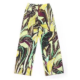 Issey Miyake PLEATS PLEASE Wide pants Polyester Pants Green